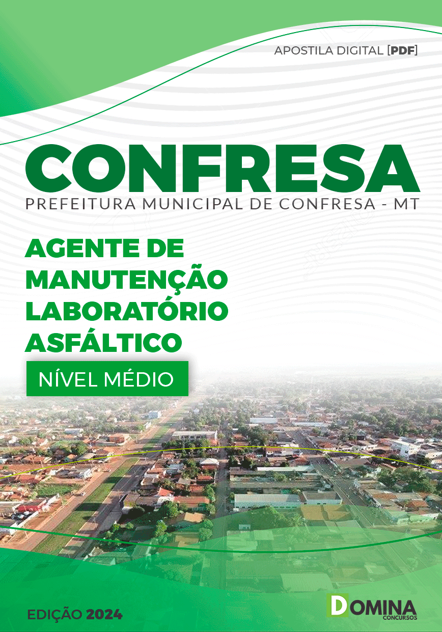 Pref Confresa MT 2024 Agente Manutenção Laboratório Asfáltico
