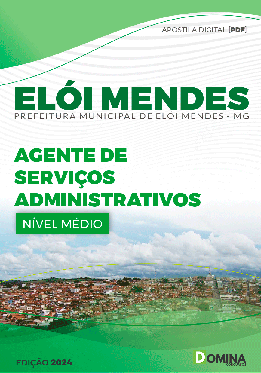 Pref Elói Mendes MG 2024 Agente de Serviços Administrativos