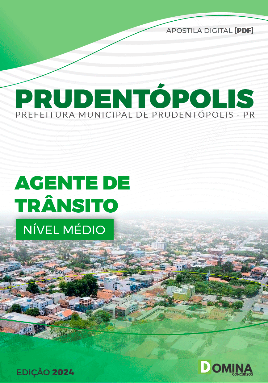 Apostila Pref Prudentópolis PR 2024 Agente Trânsito