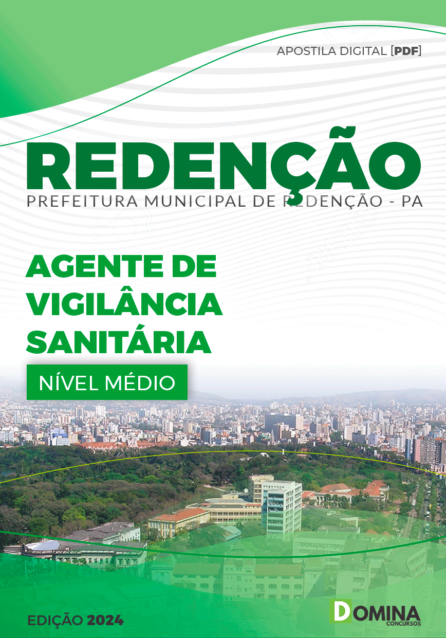 Apostila Pref Redenção PA 2024 Agente Vigilância Sanitário