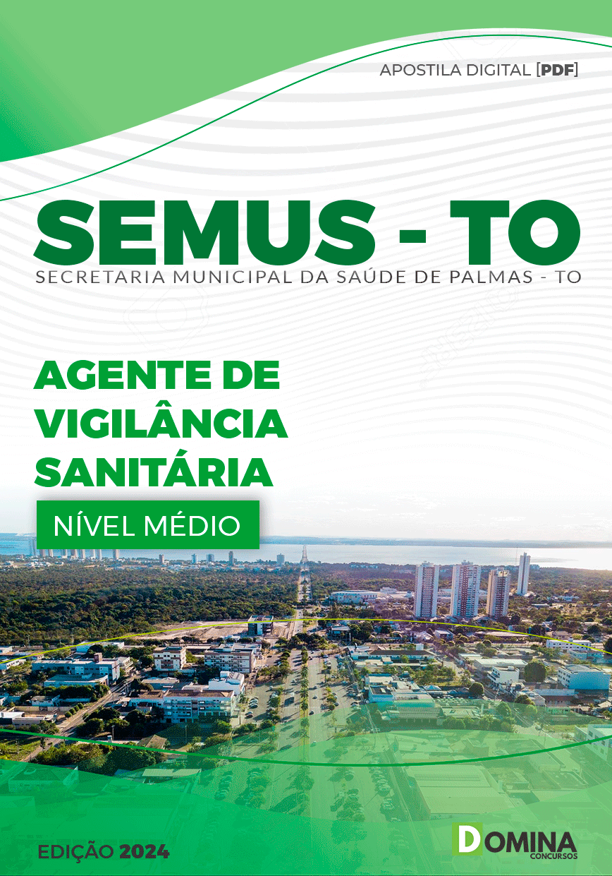 Apostila SEMUS TO 2024 Agente Vigilante Sanitário