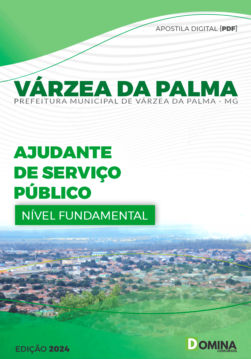 Pref Várzea da Palma MG 2024 Ajudante de Serviço Público