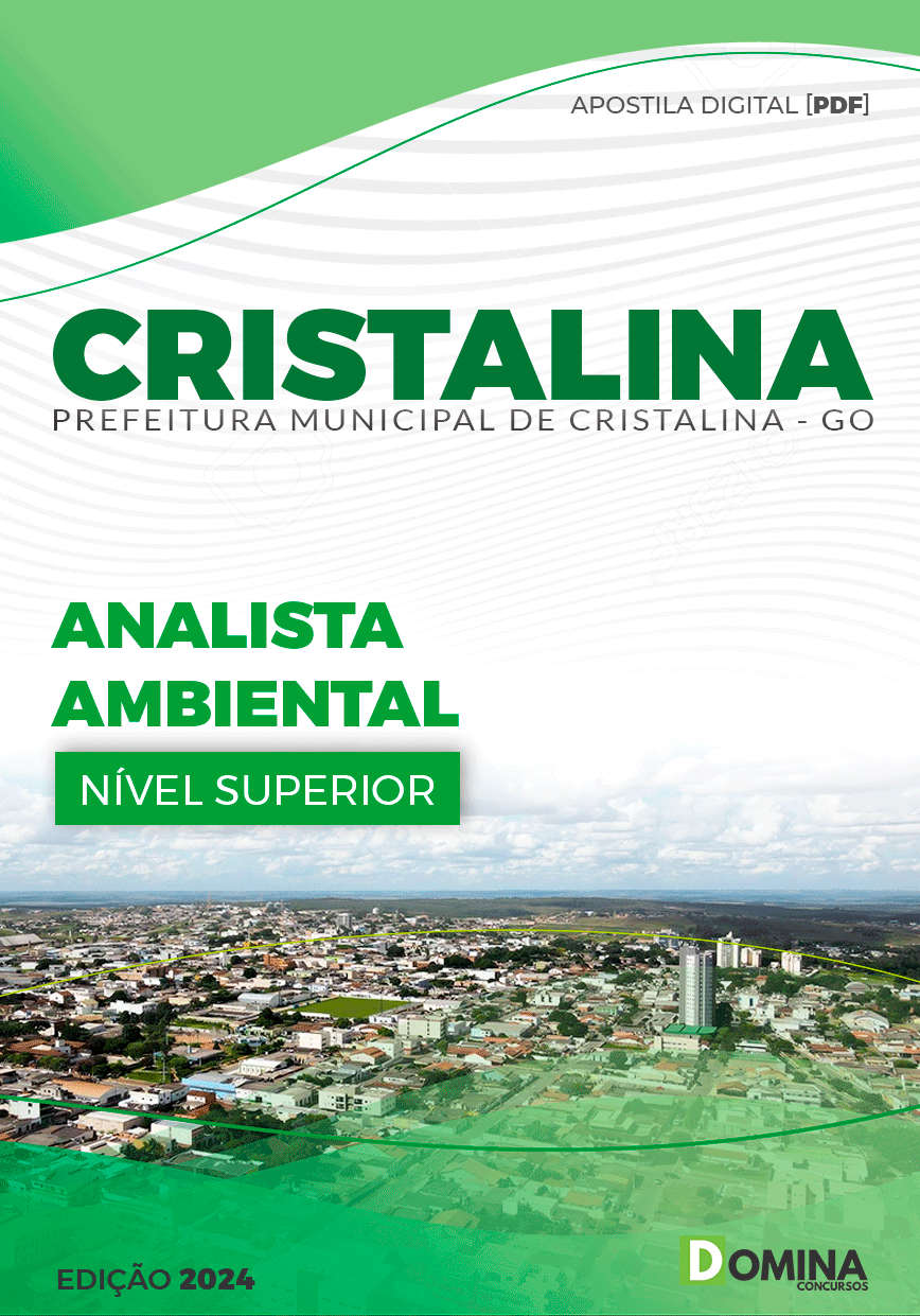 Apostila Pref Cristalina GO 2024 Analista Ambiental