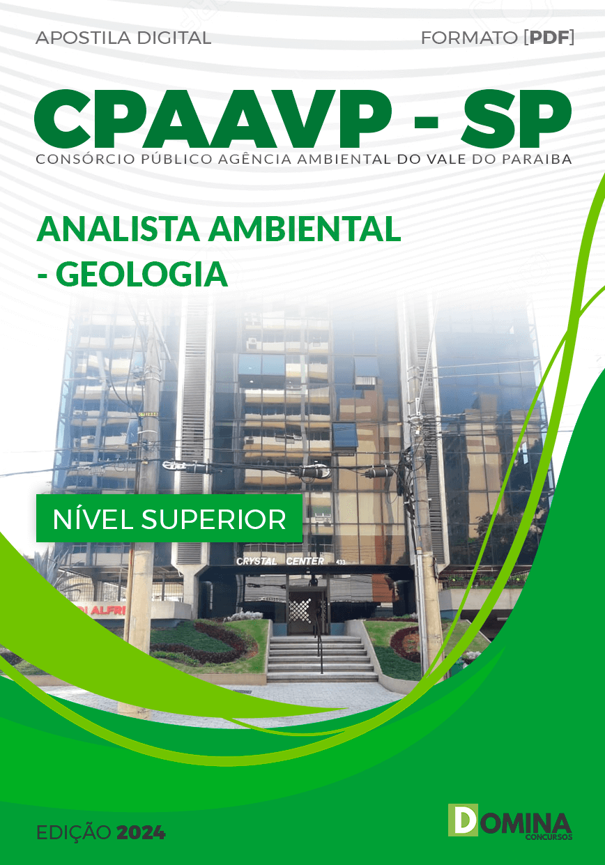 Apostila CPAAVP SP 2024 Analista Ambiental Geologia