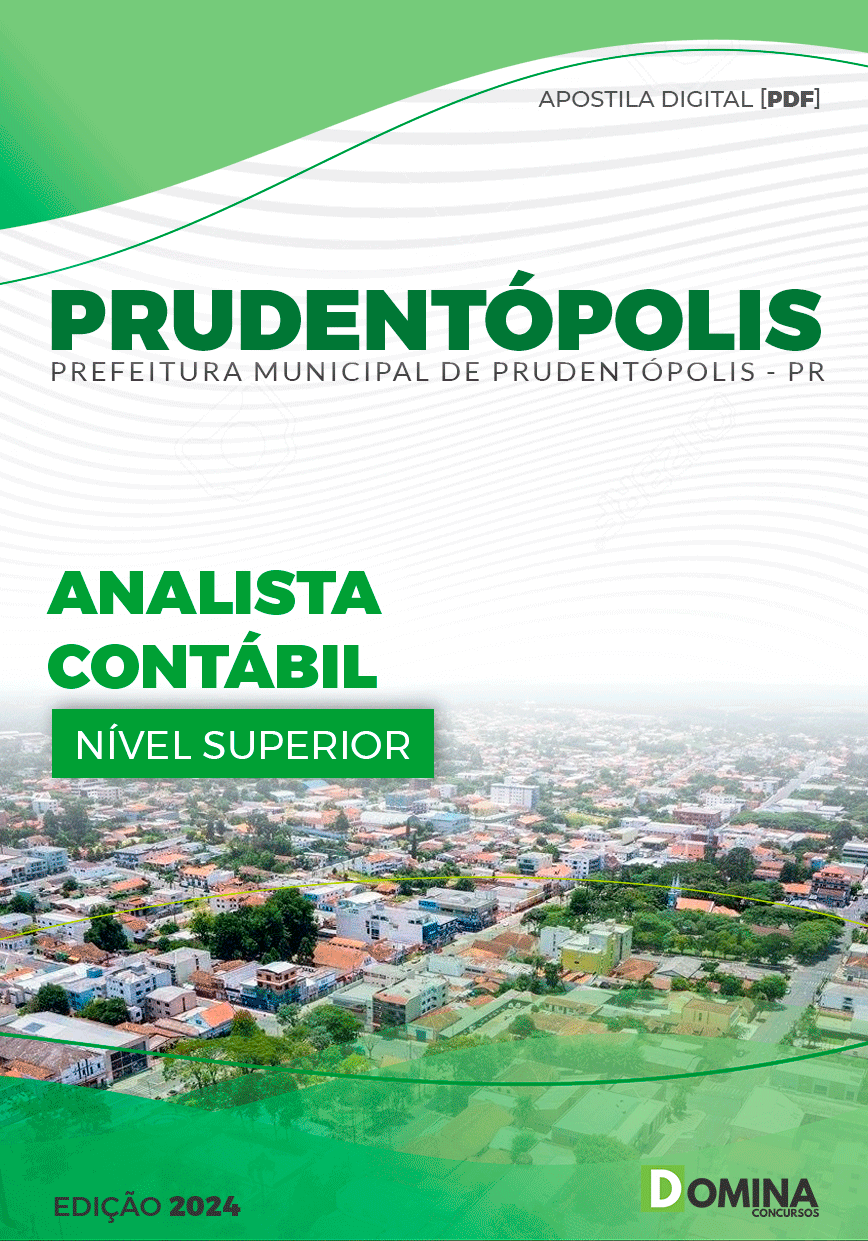Apostila Pref Prudentópolis PR 2024 Analista Contábil