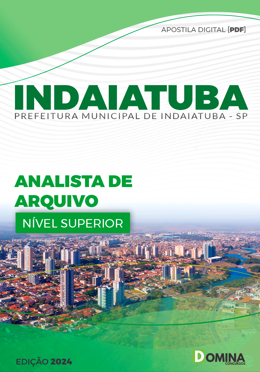 Apostila Pref Indaiatuba SP 2024 Analista Arquivo