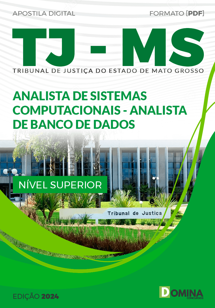 Apostila Concurso TJ MS 2024 Analista Banco Dados