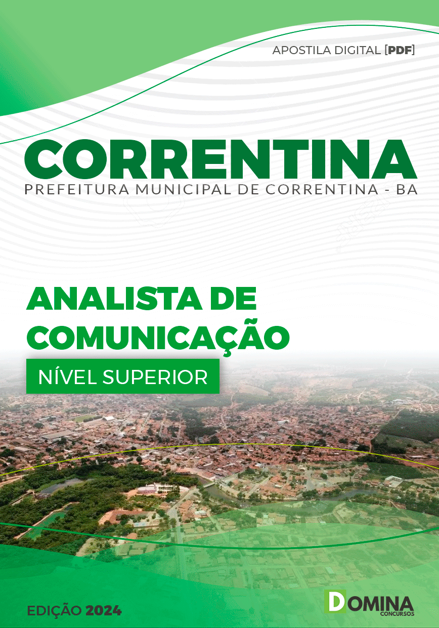 Apostila Pref Correntina BA 2024 Analista Comunicação