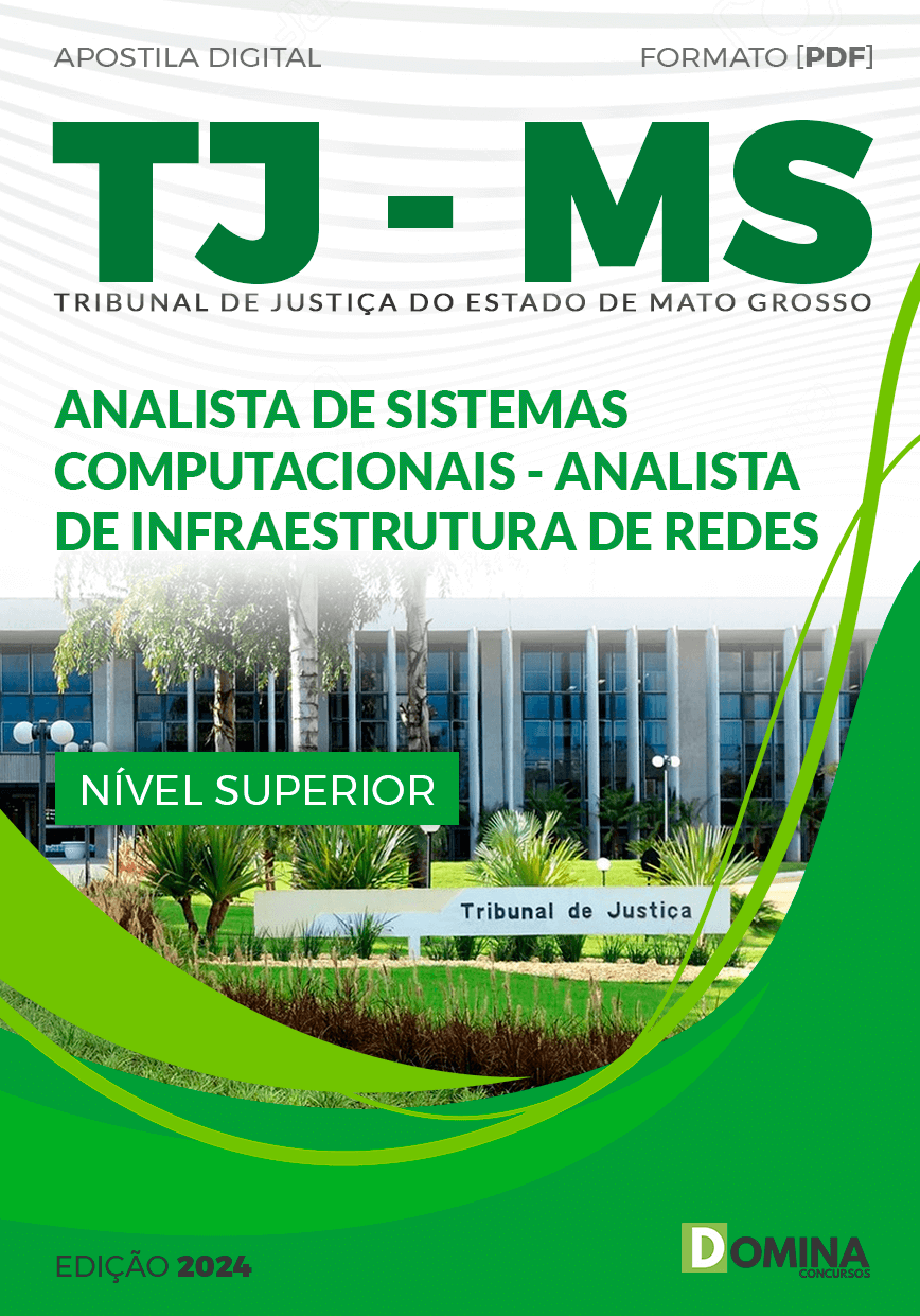Apostila Concurso TJ MS 2024 Analista Infraestrutura Redes