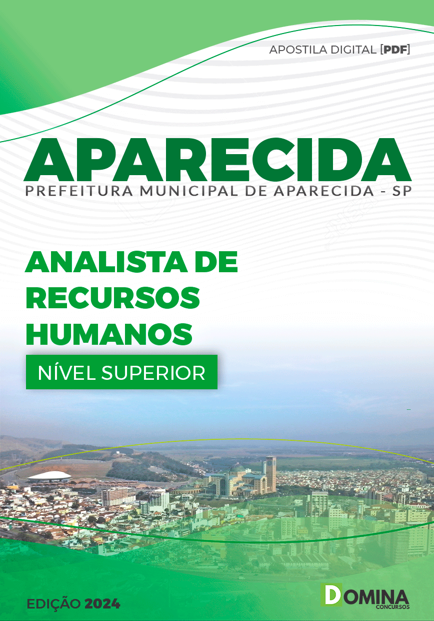 Apostila Pref Aparecida SP 2024 Analista de Recursos Humanos