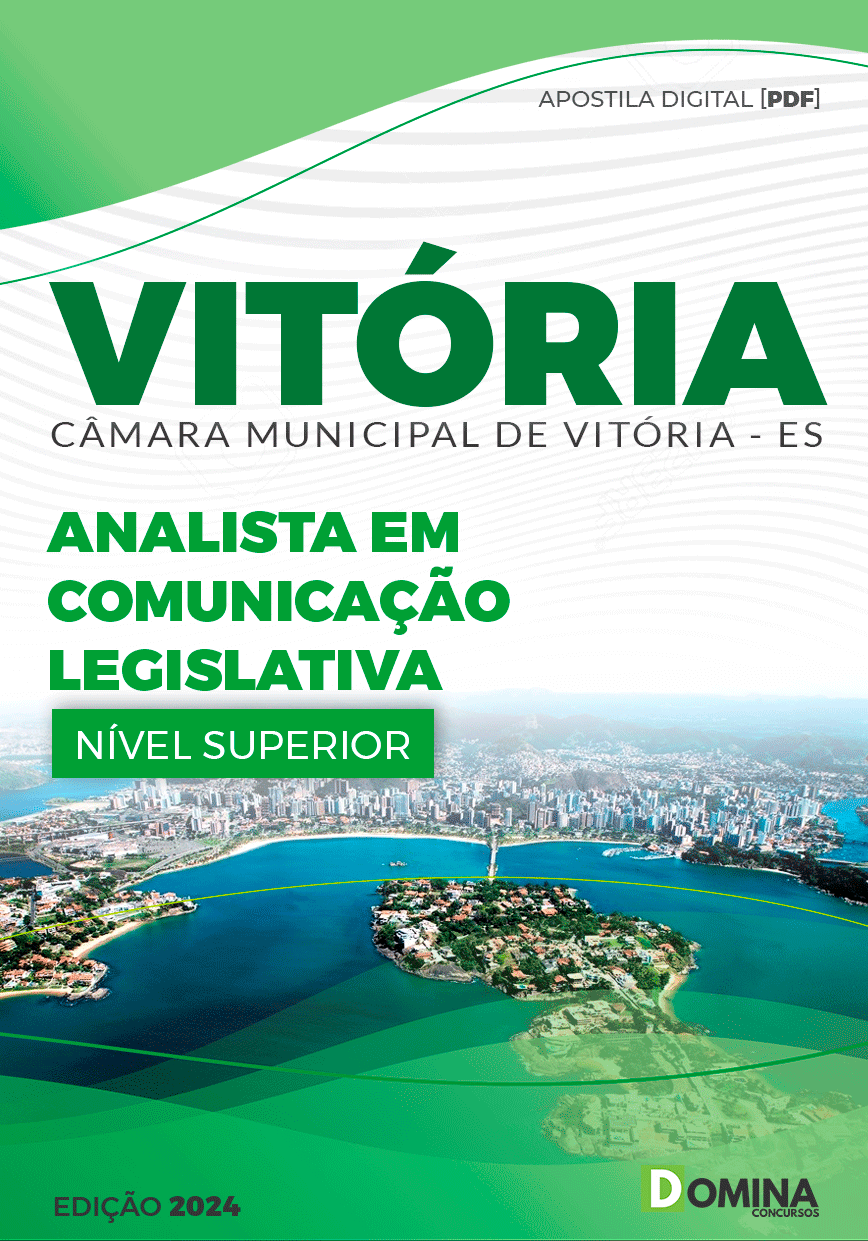 Apostila Câmara Vitória ES 2024 Analista Comunicação Legislativa