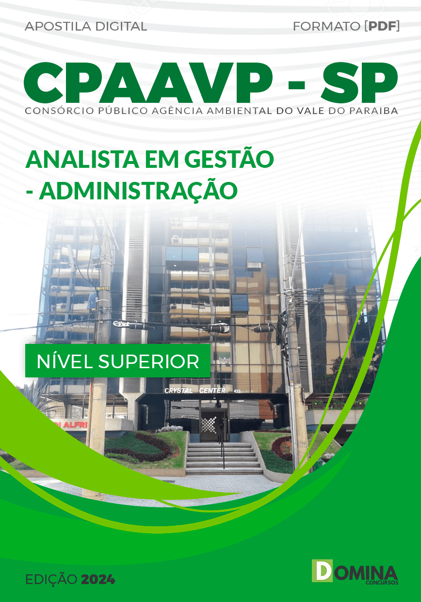 Apostila CPAAVP SP 2024 Analista em Gestão Administração
