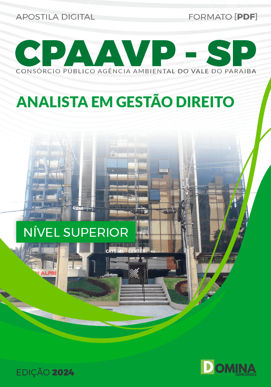 Apostila CPAAVP SP 2024 Analista em Gestão Direito