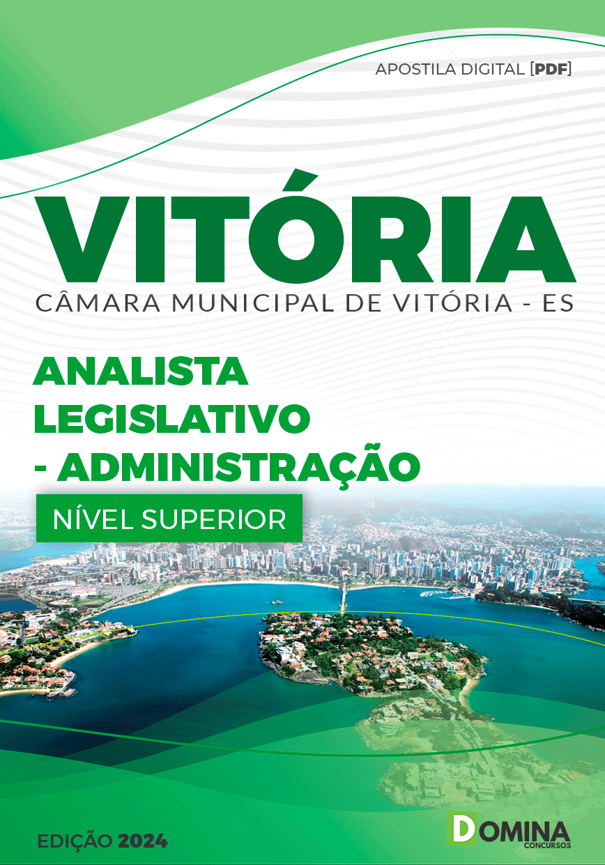 Apostila Câmara Vitória ES 2024 Analista Legislativo Administração