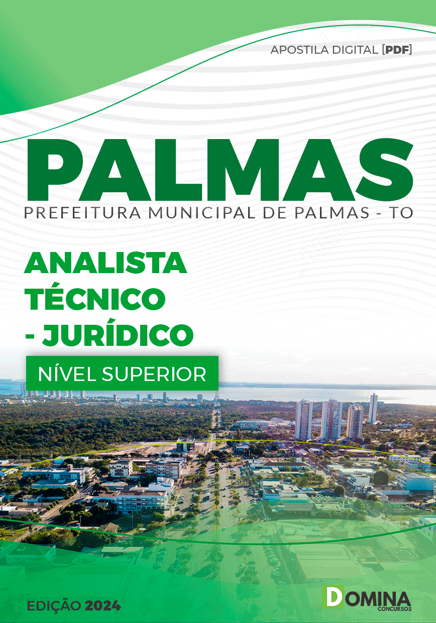 Apostila Pref Palmas TO 2024 Analista Técnico Jurídico