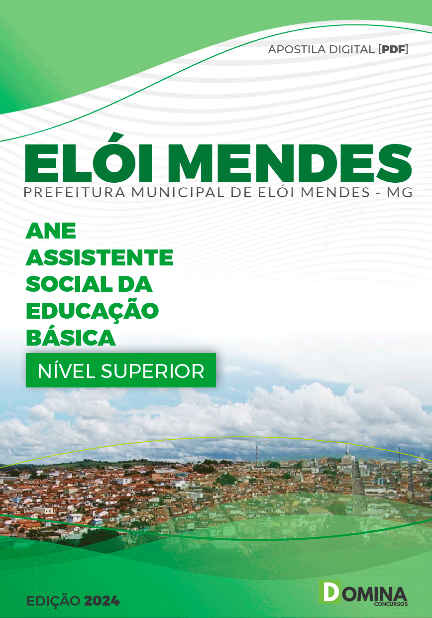 Apostila Pref Elói Mendes MG 2024 Assistente Social da Educação