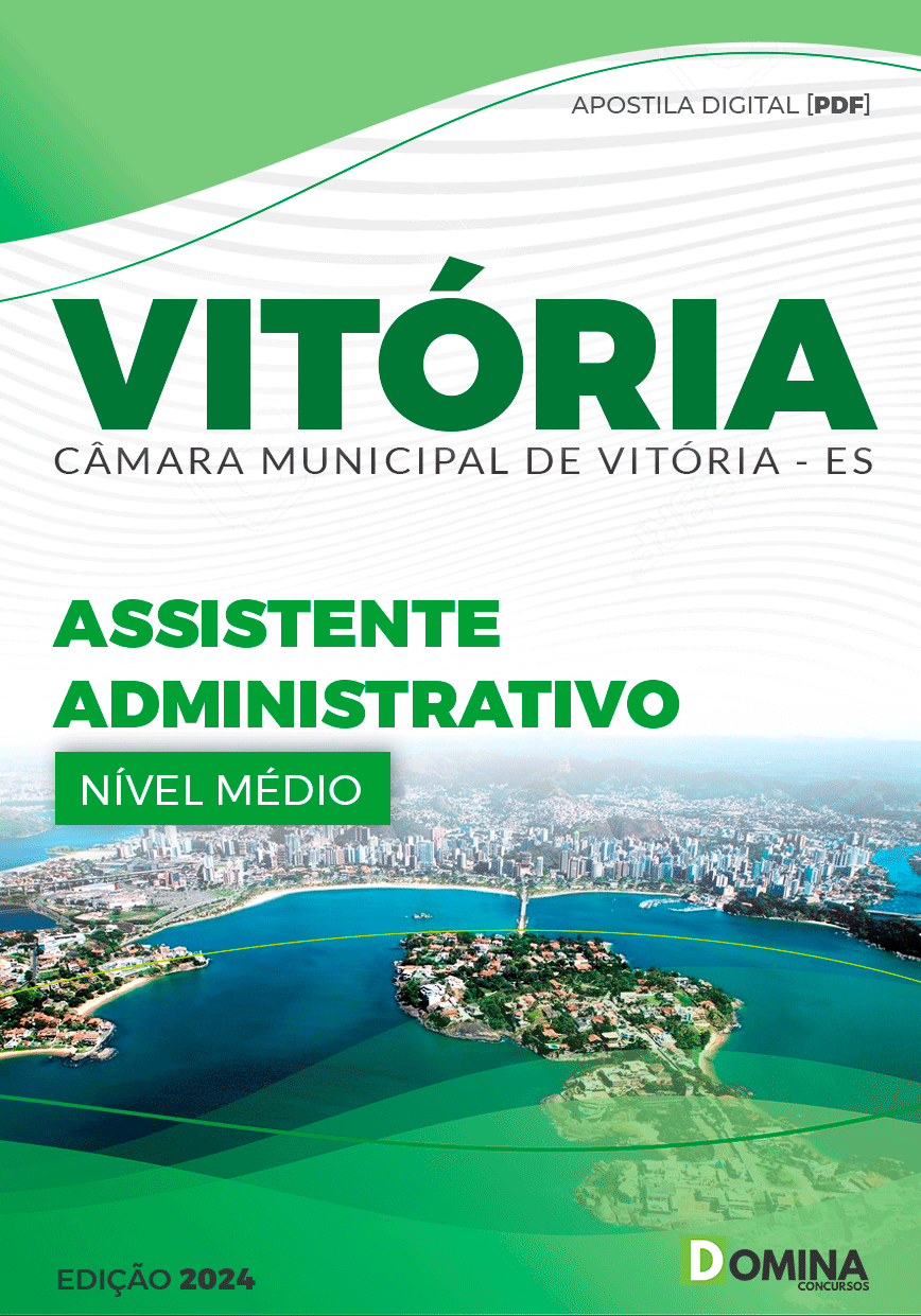 Apostila Câmara Vitória ES 2024 Assistente Administrativo