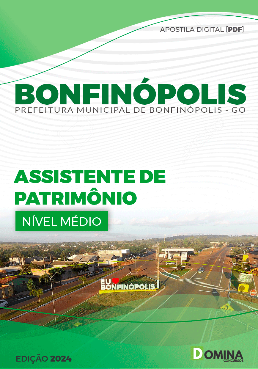 Apostila Pref Bonfinópolis GO 2024 Assistente Patrimônio
