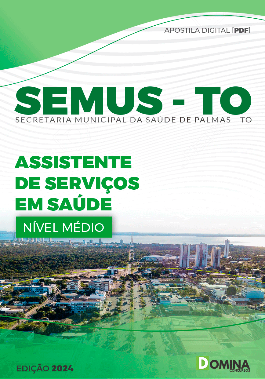 Apostila SEMUS TO 2024 Assistente Serviço Saúde