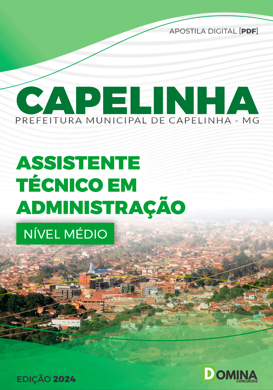 Apostila Pref Capelinha MG 2024 TMN Técnico Administração