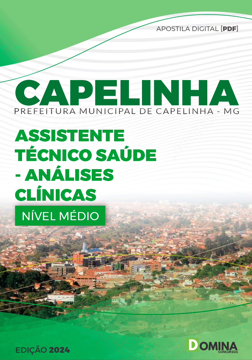 Apostila Pref Capelinha MG 2024 Técnico Analise Clínicas