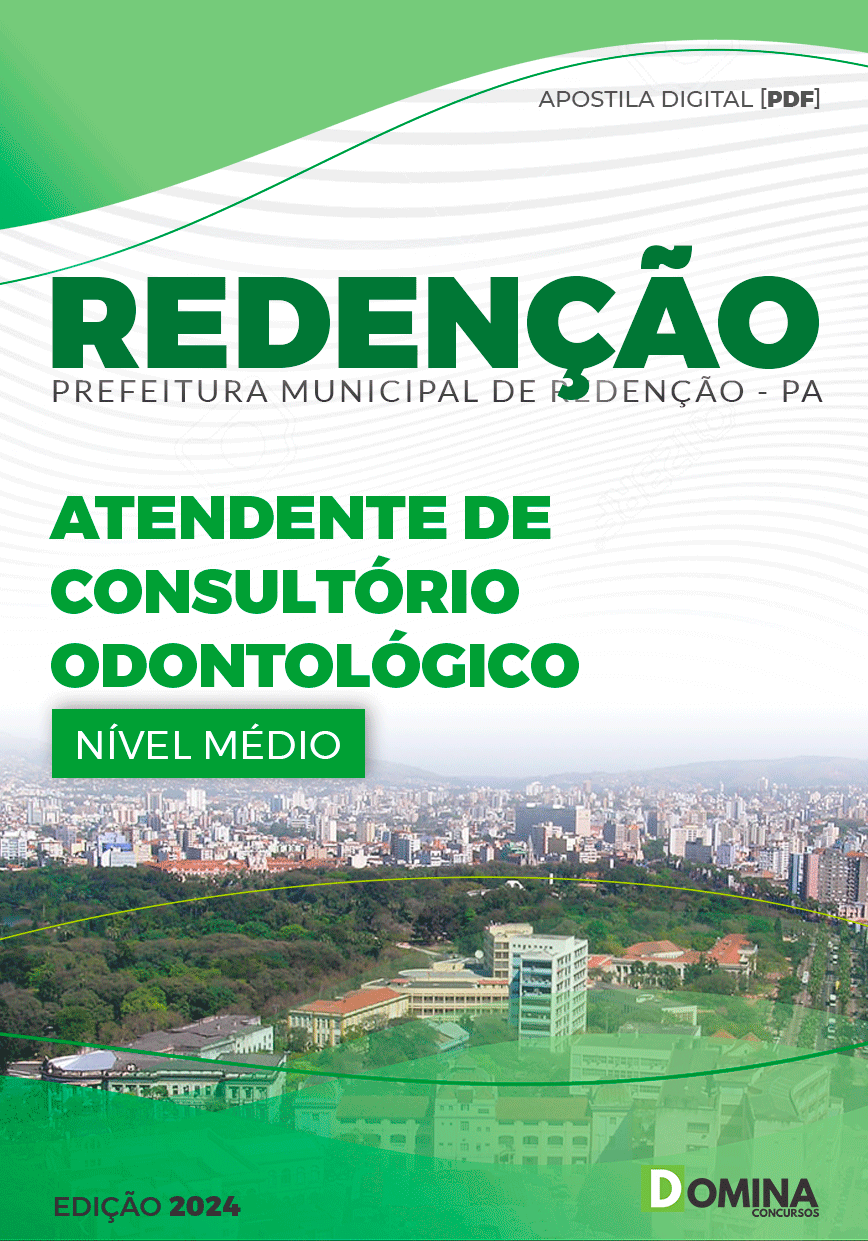 Apostila Pref Redenção PA 2024 Agente Consultório Odontológico