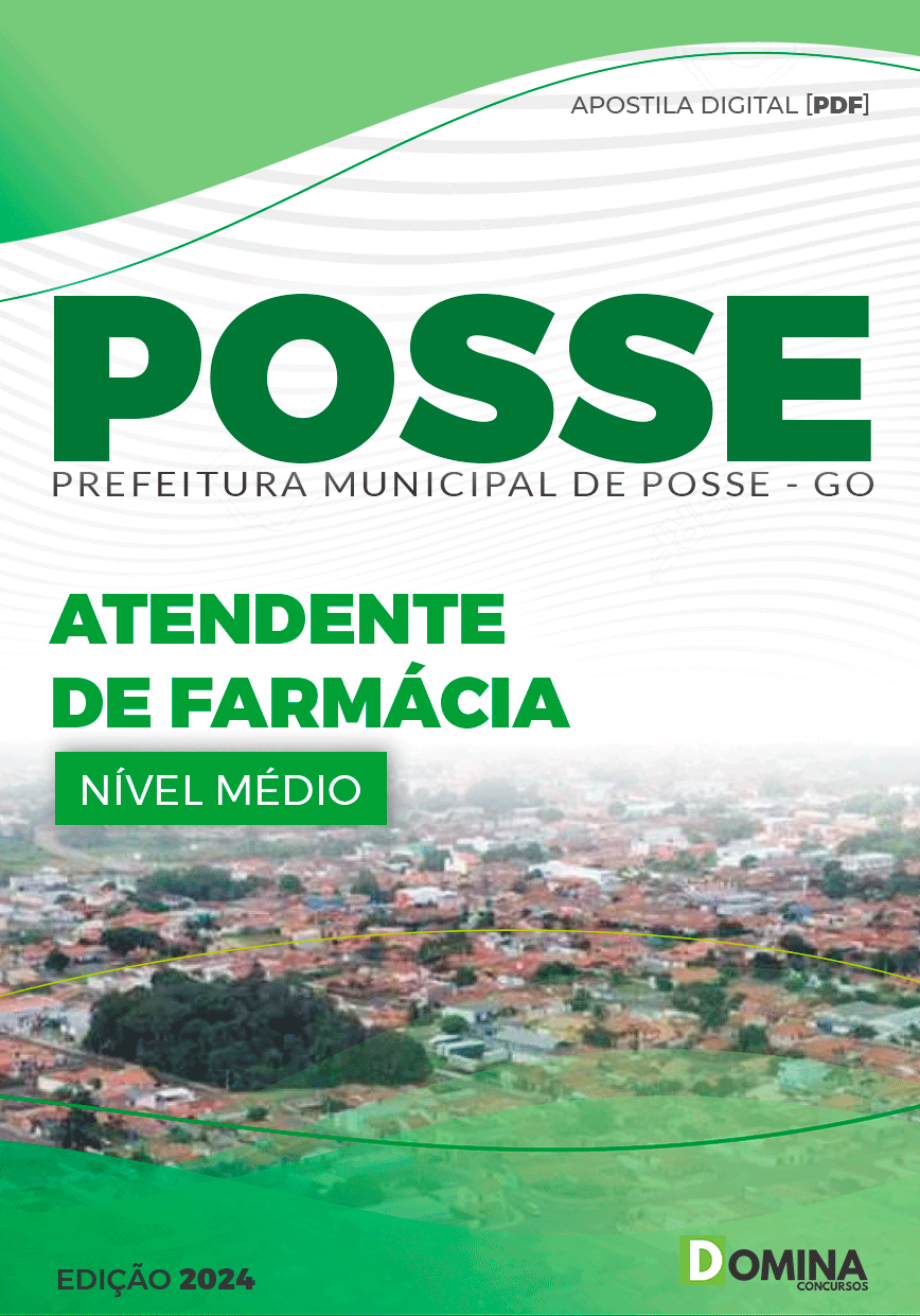 Apostila Pref Posse GO 2024 Atendente de Farmácia