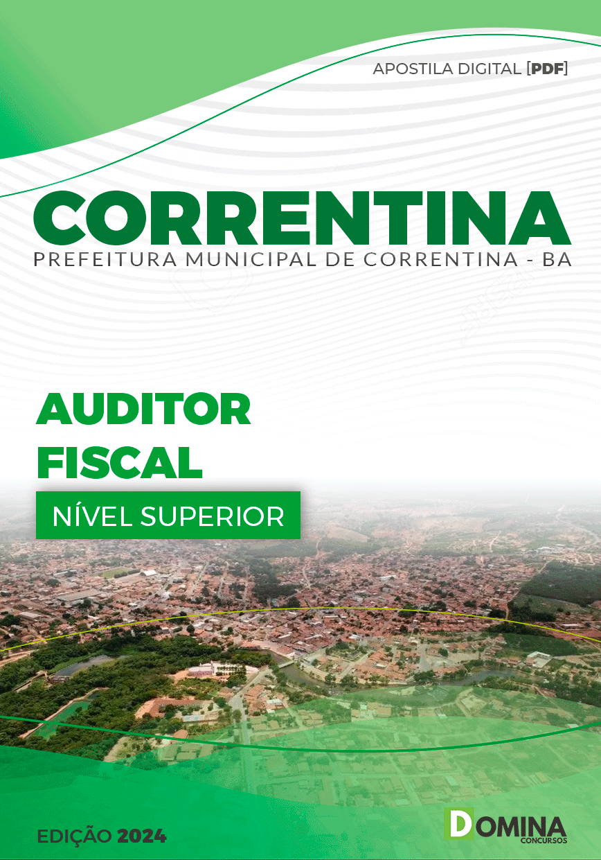 Apostila Pref Correntina BA 2024 Auditor Fiscal