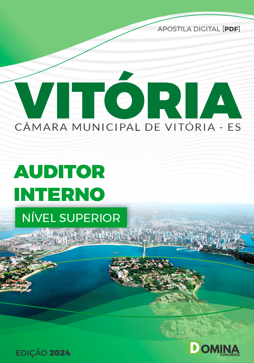 Apostila Câmara Vitória ES 2024 Auditor Interno
