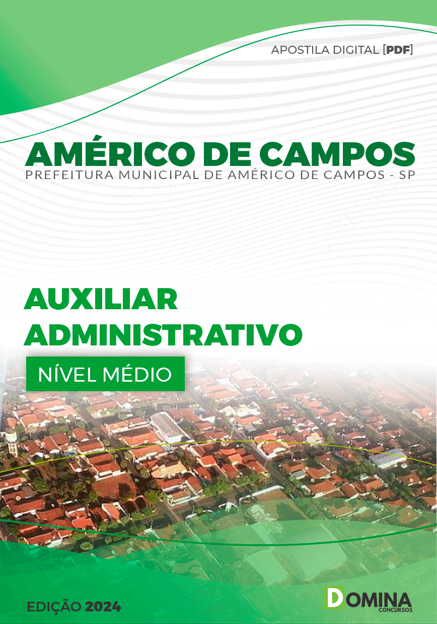 Pref Américo de Campos SP 2024 Auxiliar Administrativo