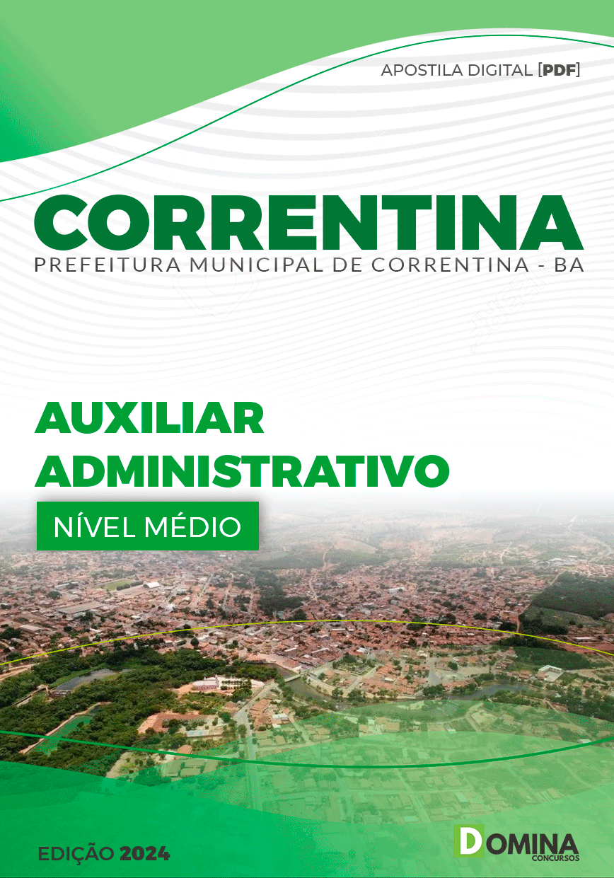 Apostila Pref Correntina BA 2024 Auxiliar Administrativo