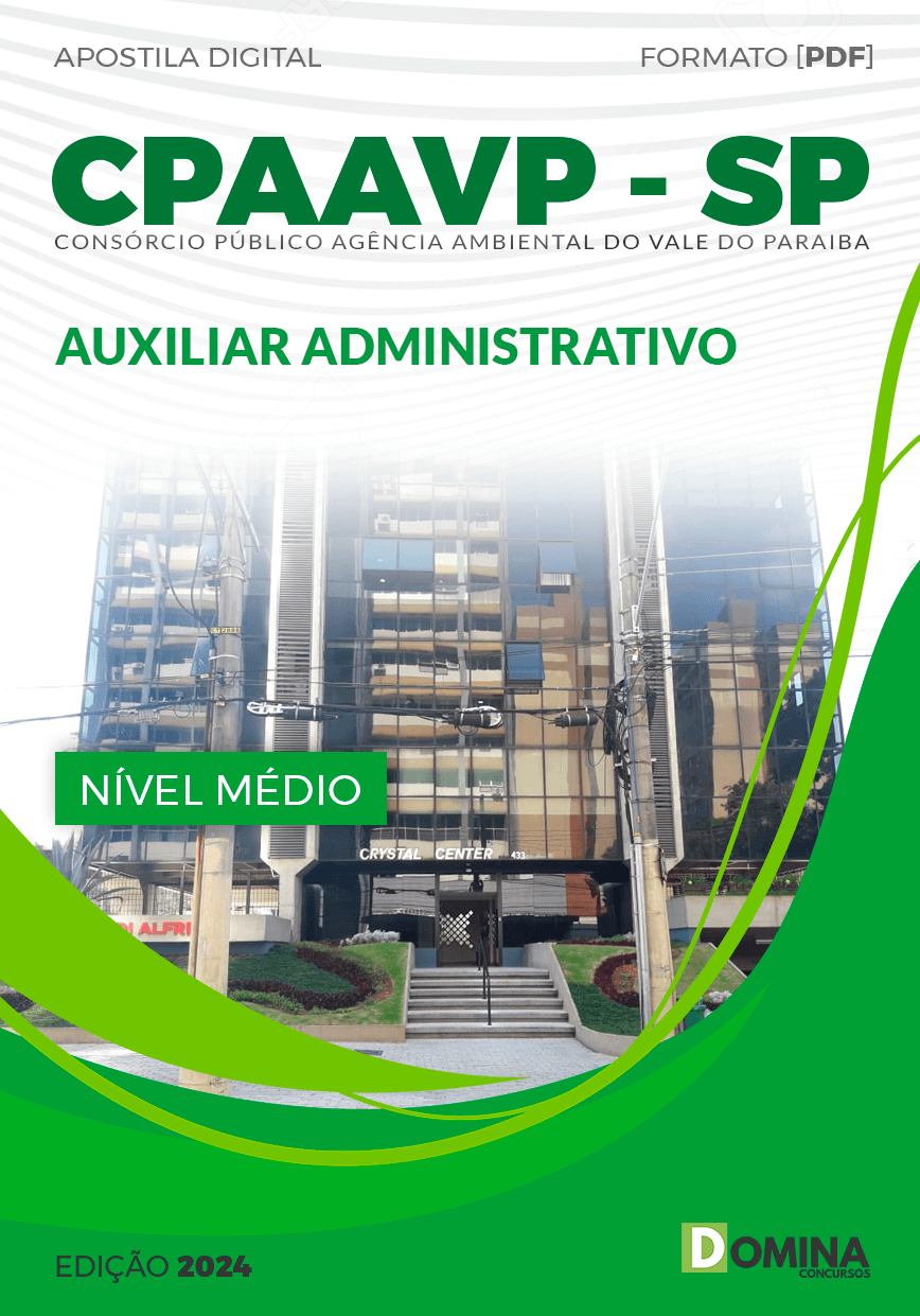 Apostila CPAAVP SP 2024 Auxiliar Administrativo
