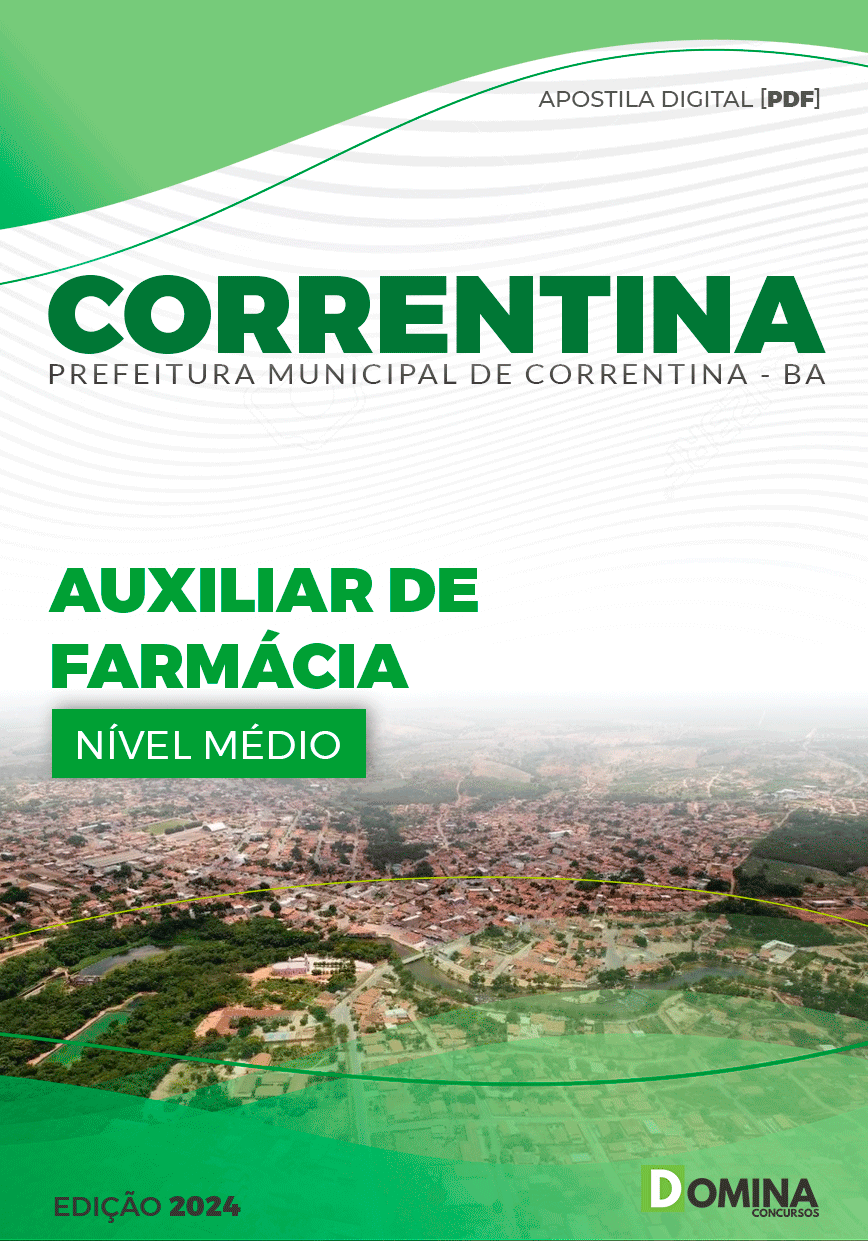 Apostila Pref Correntina BA 2024 Auxiliar Farmácia