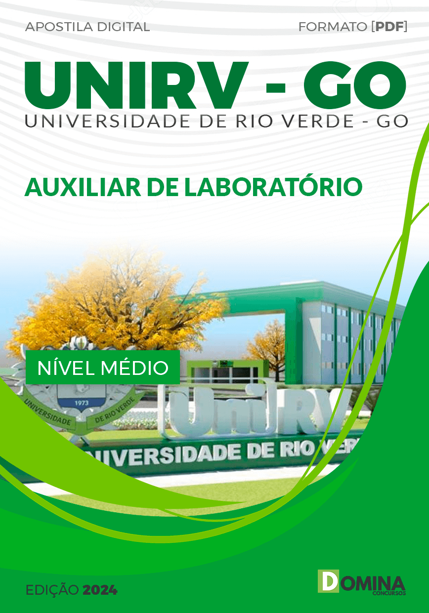 Apostila UniRV GO 2024 Auxiliar de Laboratório
