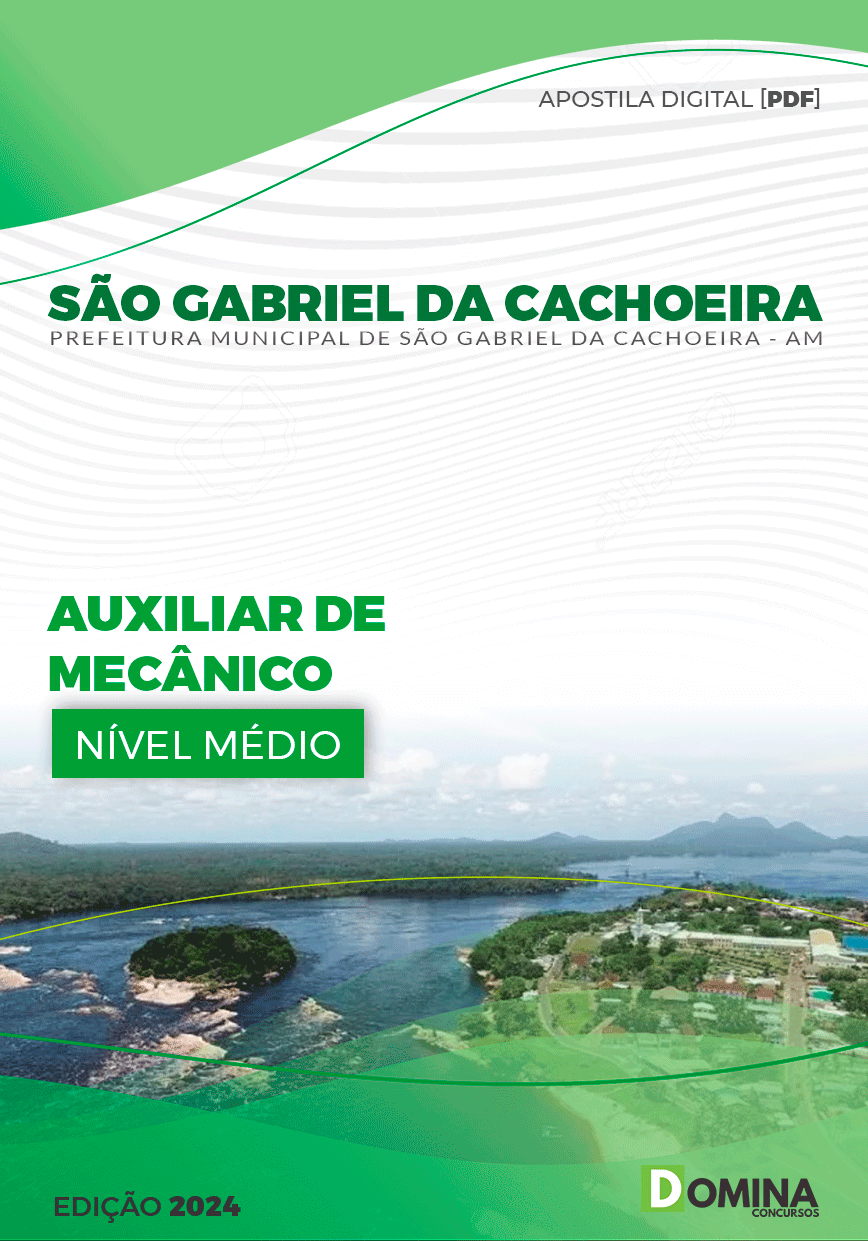 Apostila Pref São Gabriel Cachoeira AM 2024 Auxiliar Mecânico