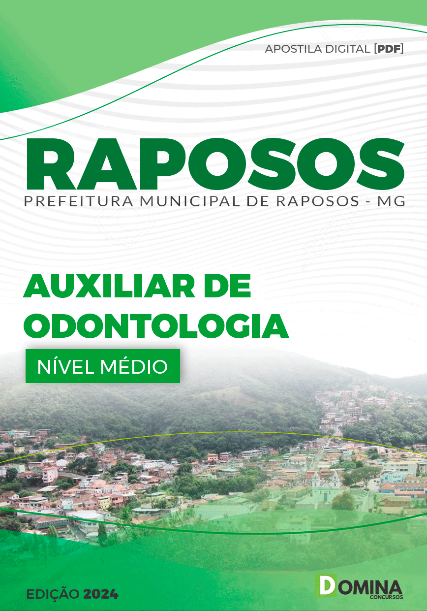 Apostila Pref Raposos MG 2024 Auxiliar Odontologia
