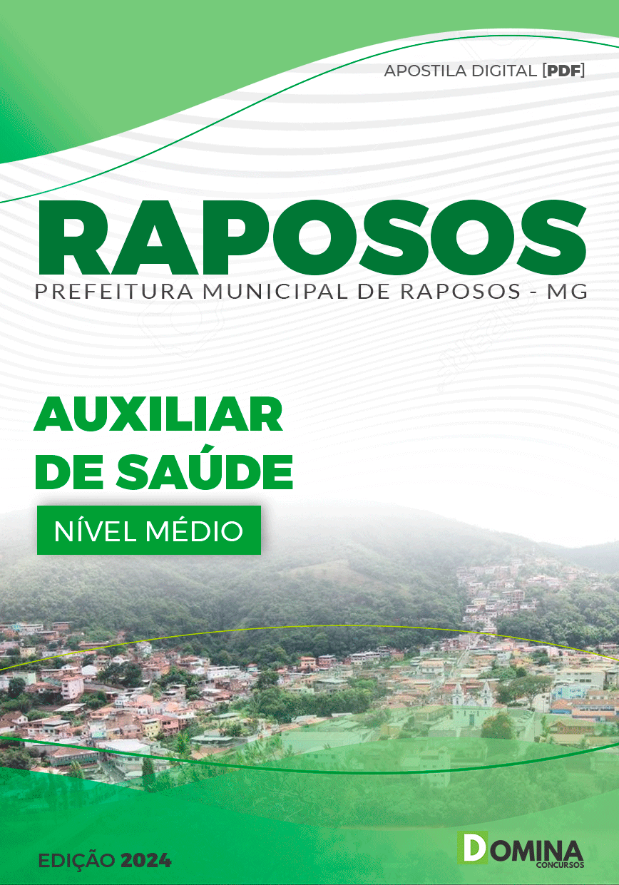 Apostila Pref Raposos MG 2024 Auxiliar Saúde