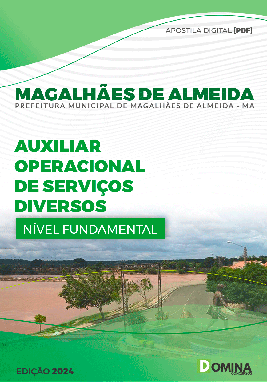 Apostila Pref Magalhães de Almeida MA 2024 Auxiliar Operador Serviços