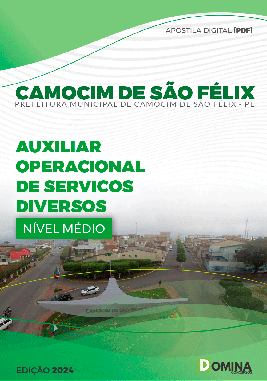 Pref Camocim São Félix PE 2024 Auxiliar Oper Serviços Diversos