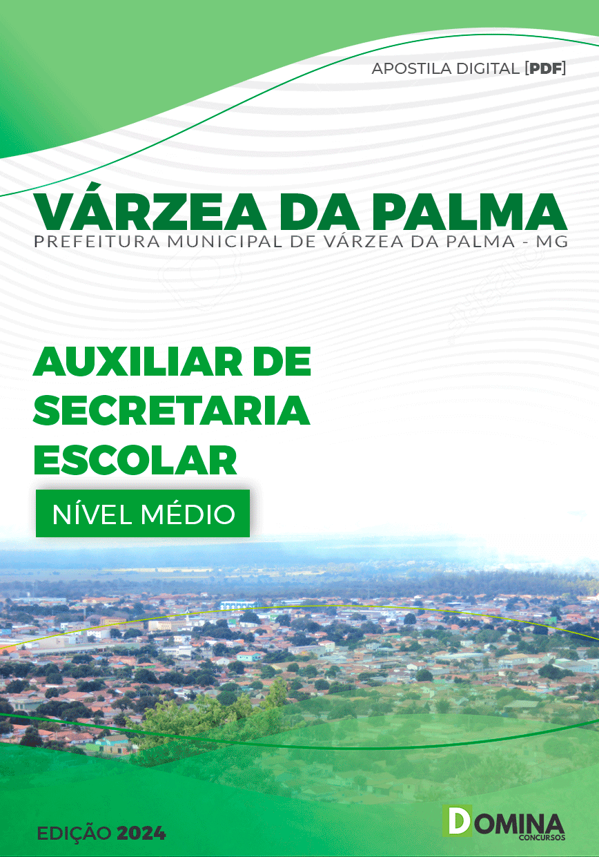 Pref Várzea da Palma MG 2024 Auxiliar de Secretaria Escolar