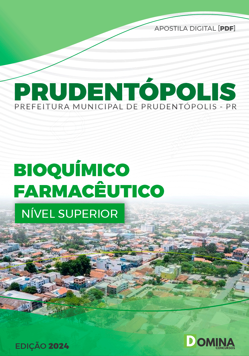 Apostila Pref Prudentópolis PR 2024 Bioquímico Farmacêutico