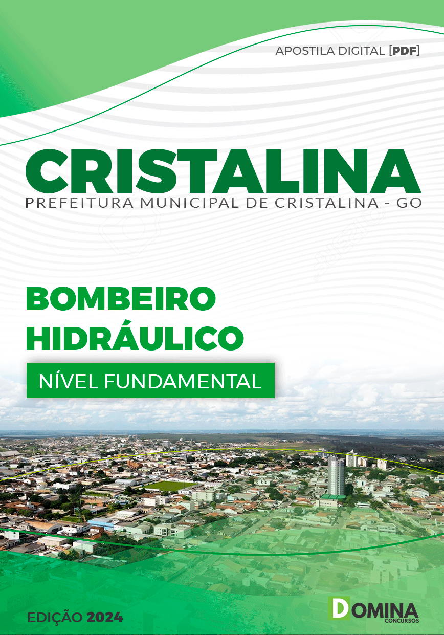 Apostila Pref Cristalina GO 2024 Bombeiro Hidráulico