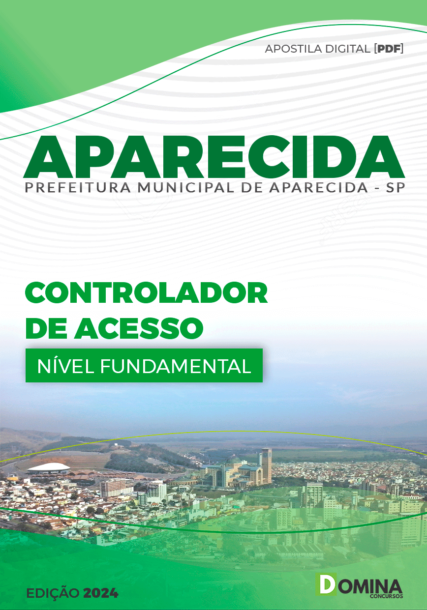 Apostila Pref Aparecida SP 2024 Controlador de Acesso