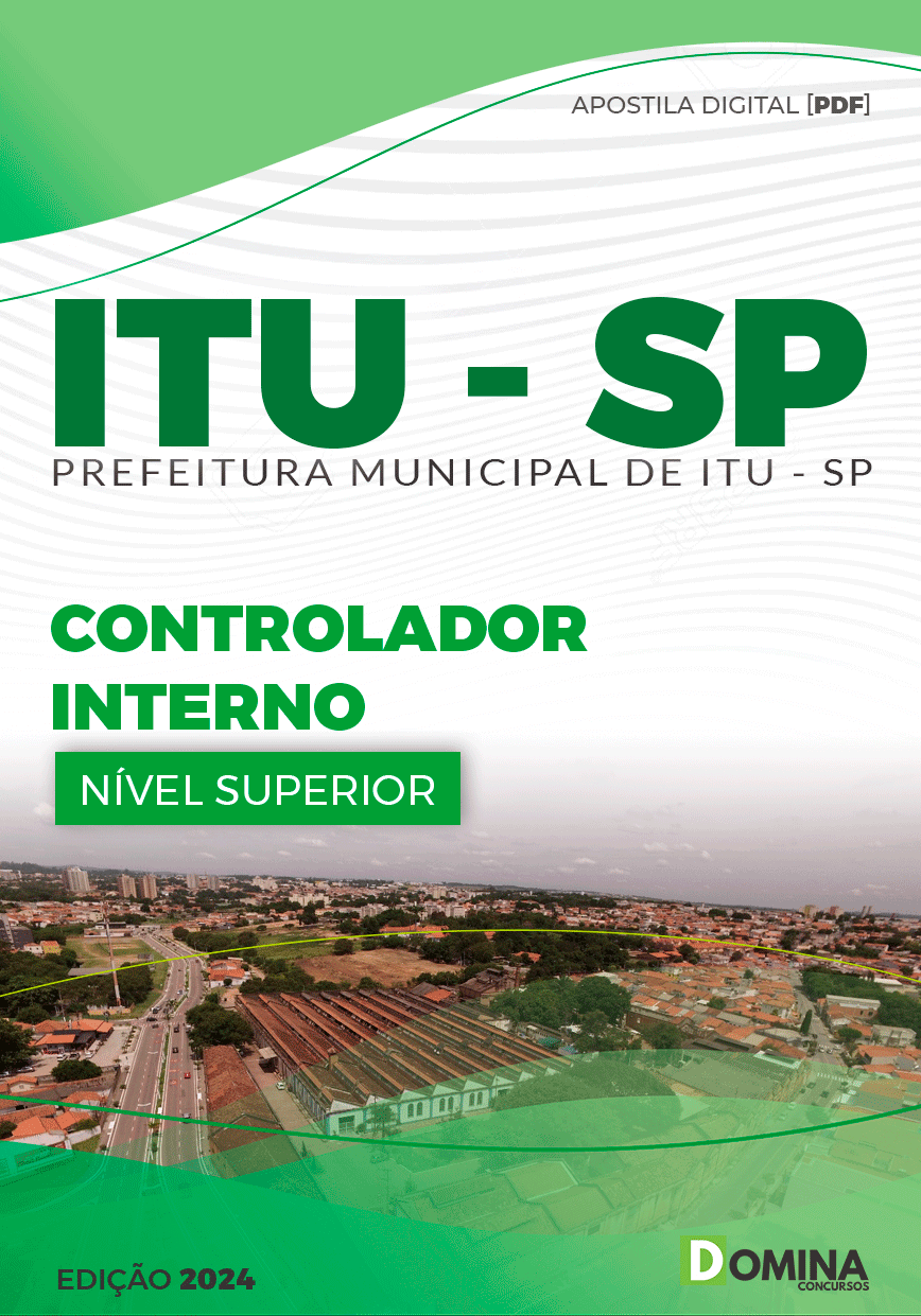 Apostila Pref Itu SP 2024 Controlador Interno