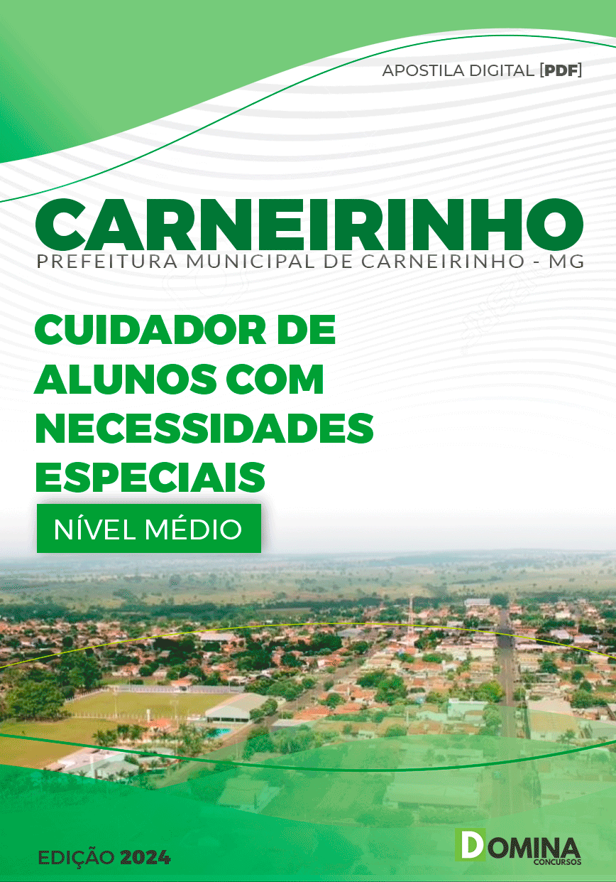 Apostila Pref Carneirinho MG 2024 Cuidador de Alunos Especiais