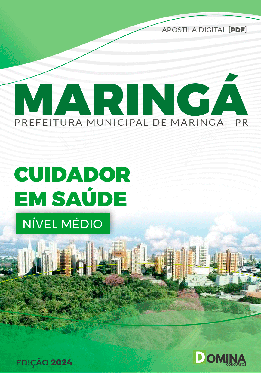 Apostila Pref Maringá PR 2024 Cuidador em Saúde