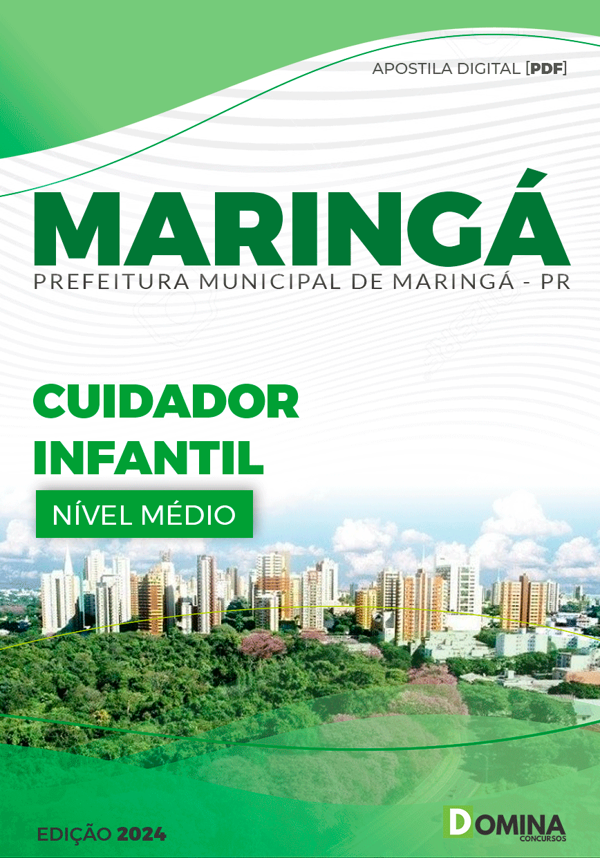 Apostila Pref Maringá PR 2024 Cuidador Infantil