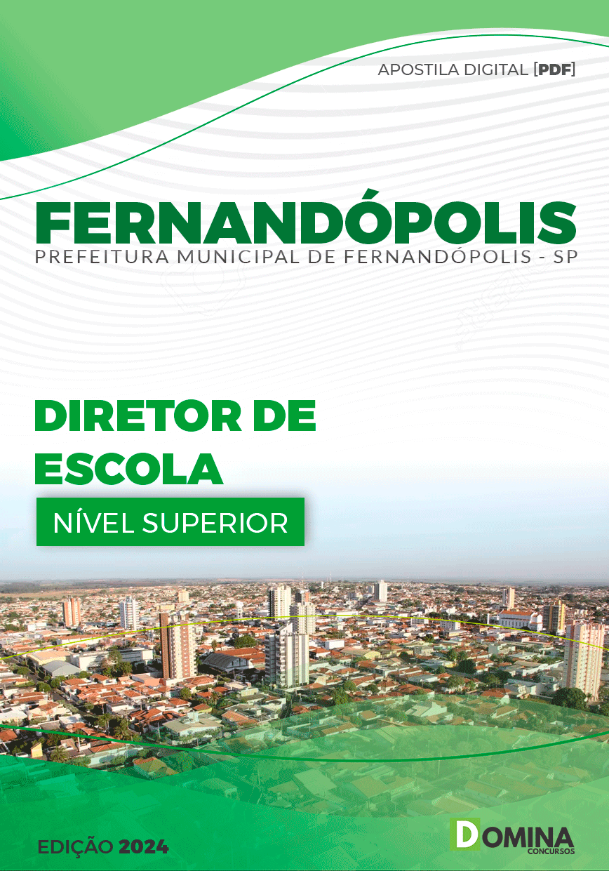 Apostila Pref Fernandópolis SP 2024 Diretor de Escola