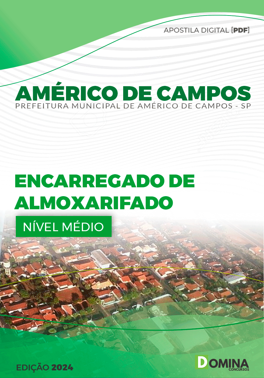 Pref Américo de Campos SP 2024 Encarregado de Almoxarifado