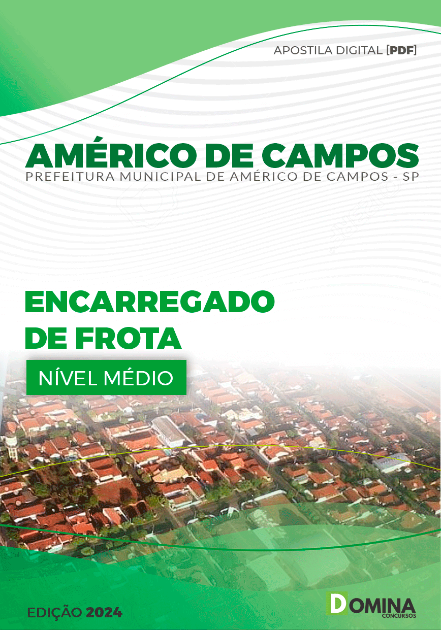 Pref Américo de Campos SP 2024 Encarregado de Frota